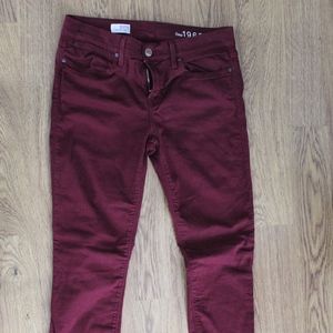 Gap Maroon Legging Jean